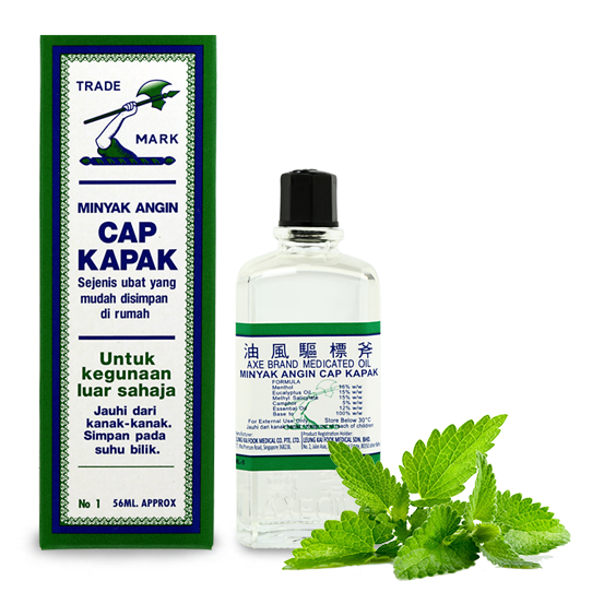 Asian medicine and treatment - Minyak Angin Cap Kapak 